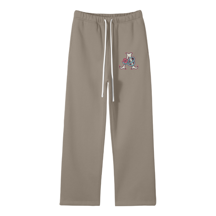 DeJen by DeJenQueen Unisex Solid Color Fleece Straight Leg Pants