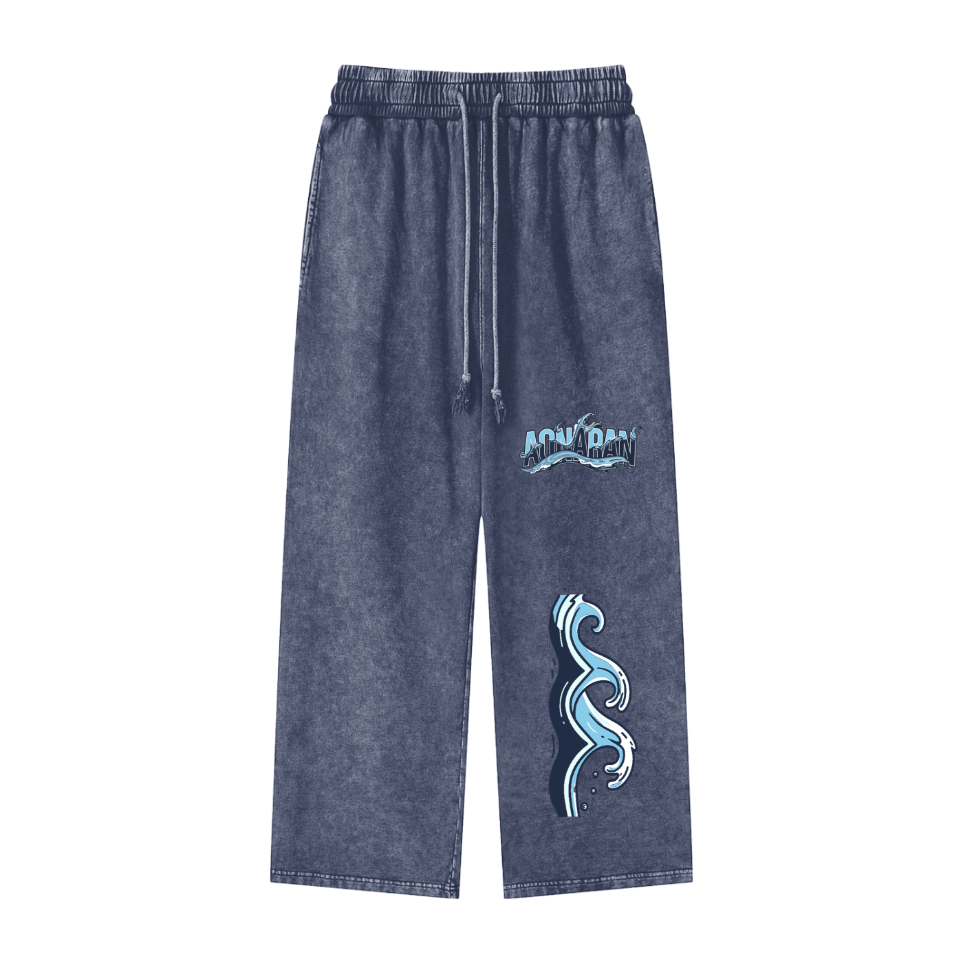 Aonaran Elementals Acid Wash Straight Leg Pants