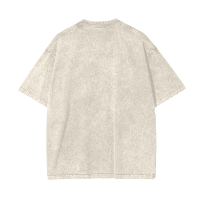 Aonaran Graphic Acid Wash Oversize T-Shirt