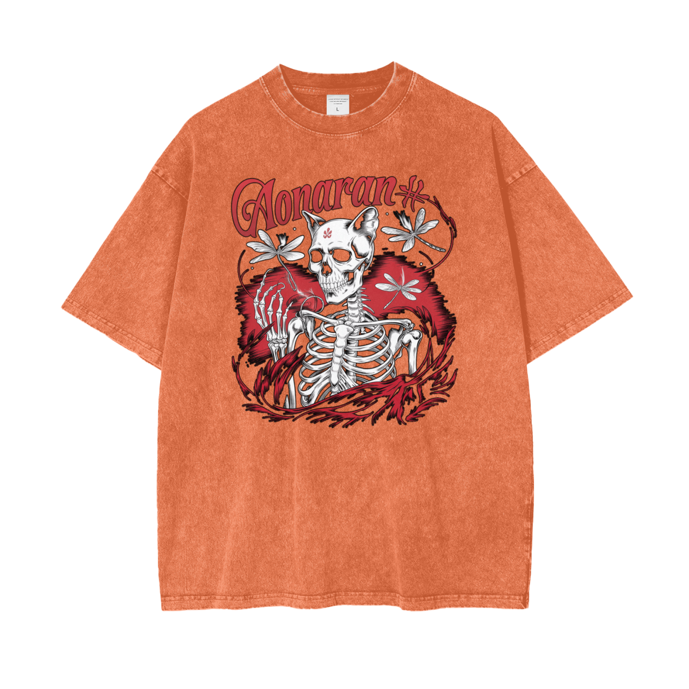 Aonaran Graphic Acid Wash Oversize T-Shirt