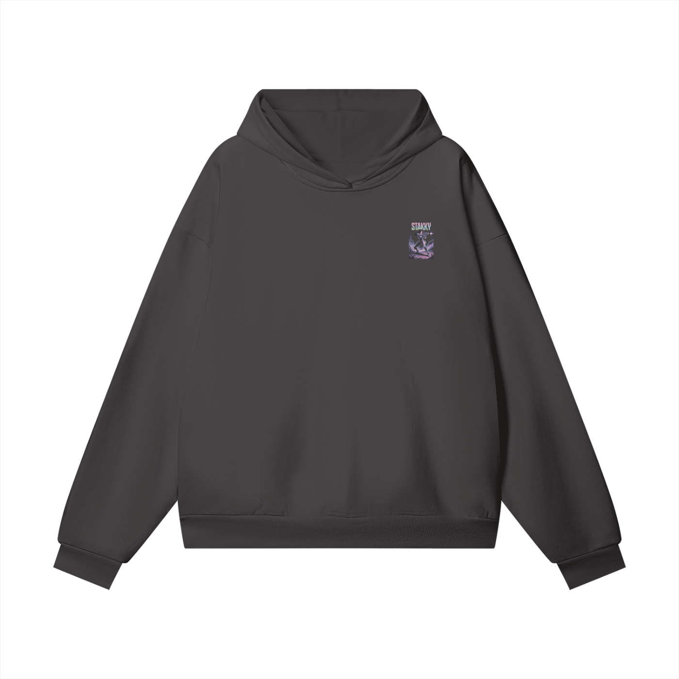 Stakky Season 2 Oversize Heavyweight Hidden Pocket Fleece Hoodie