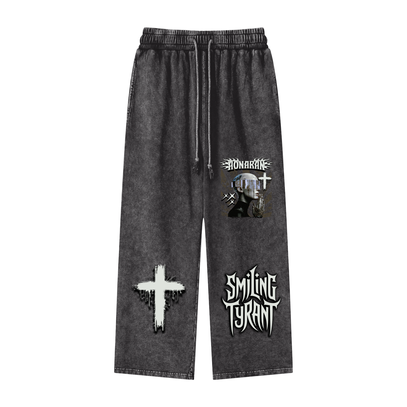 Smiling Tyrant Snow Washed Straight Leg Pants