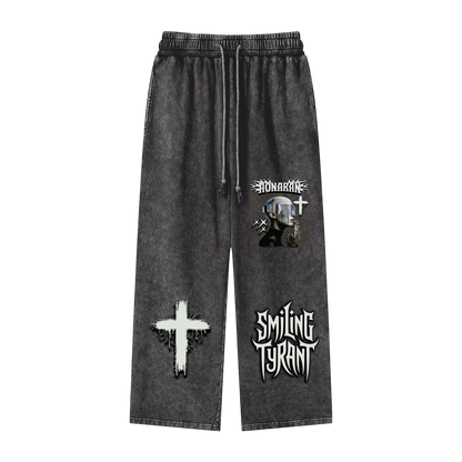 Smiling Tyrant Snow Washed Straight Leg Pants