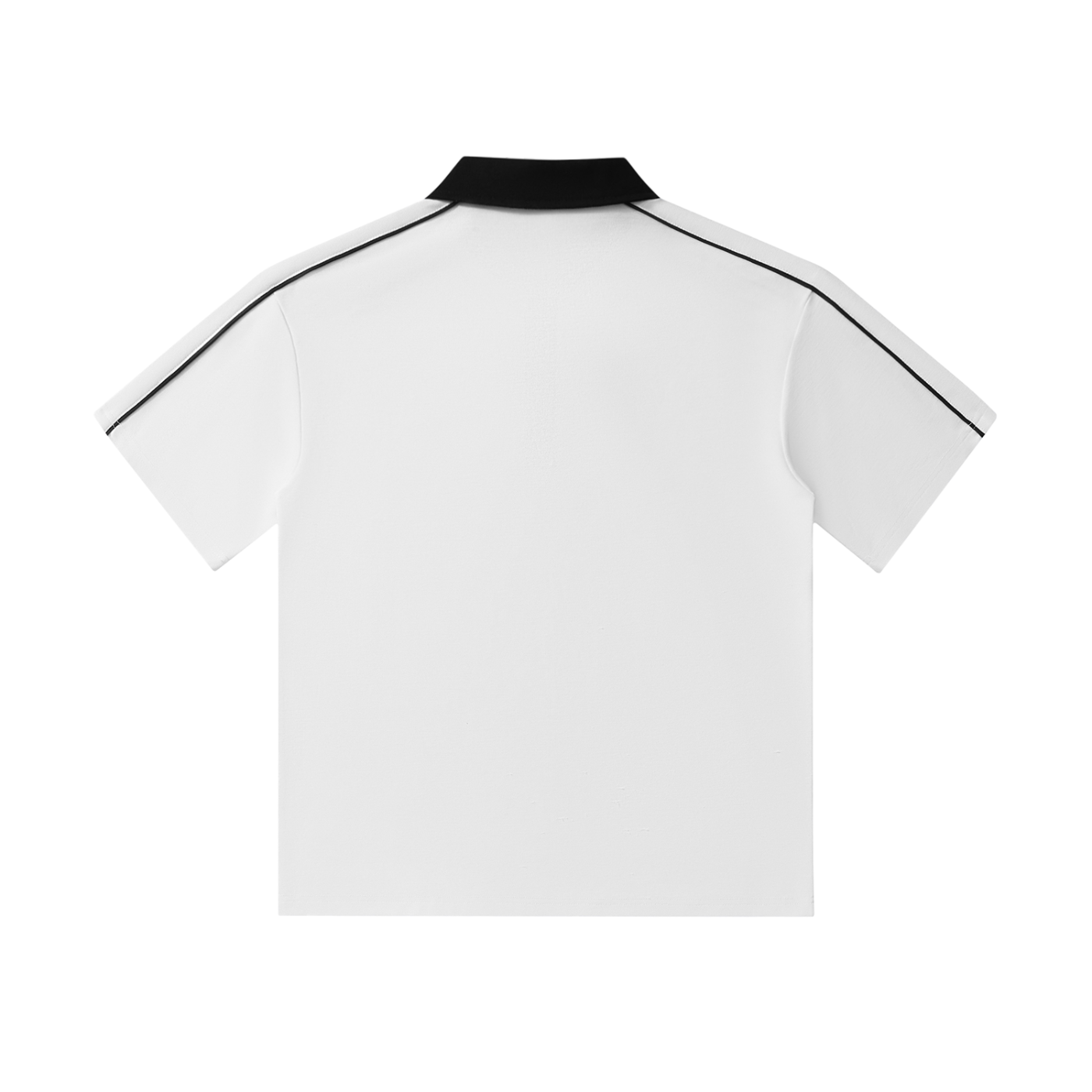 Aonaran Varsity Contrast Collar Short-Sleeve Polo Shirt