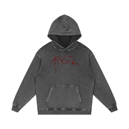Cold World Acid Wash Oversize Hoodie