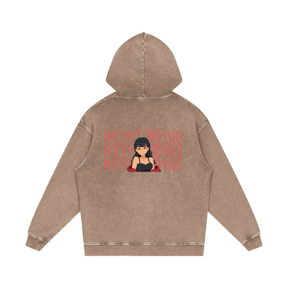 HeyItzMiks Acid Wash Oversize Hoodie