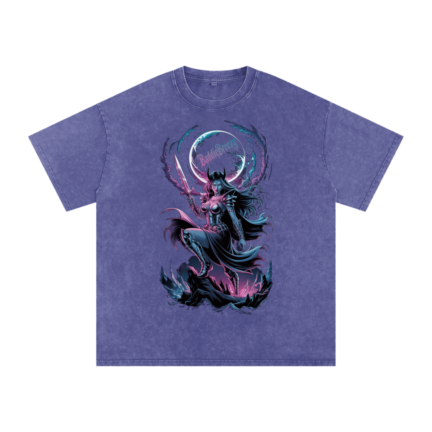 BaddieBreezy Acid Wash Oversize T-Shirt