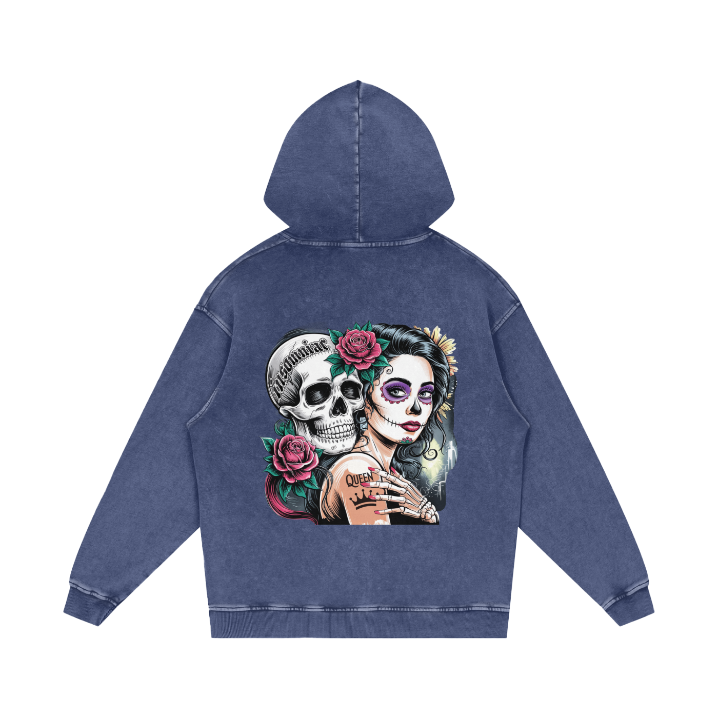 QueenSteph Acid Wash Oversize Hoodie