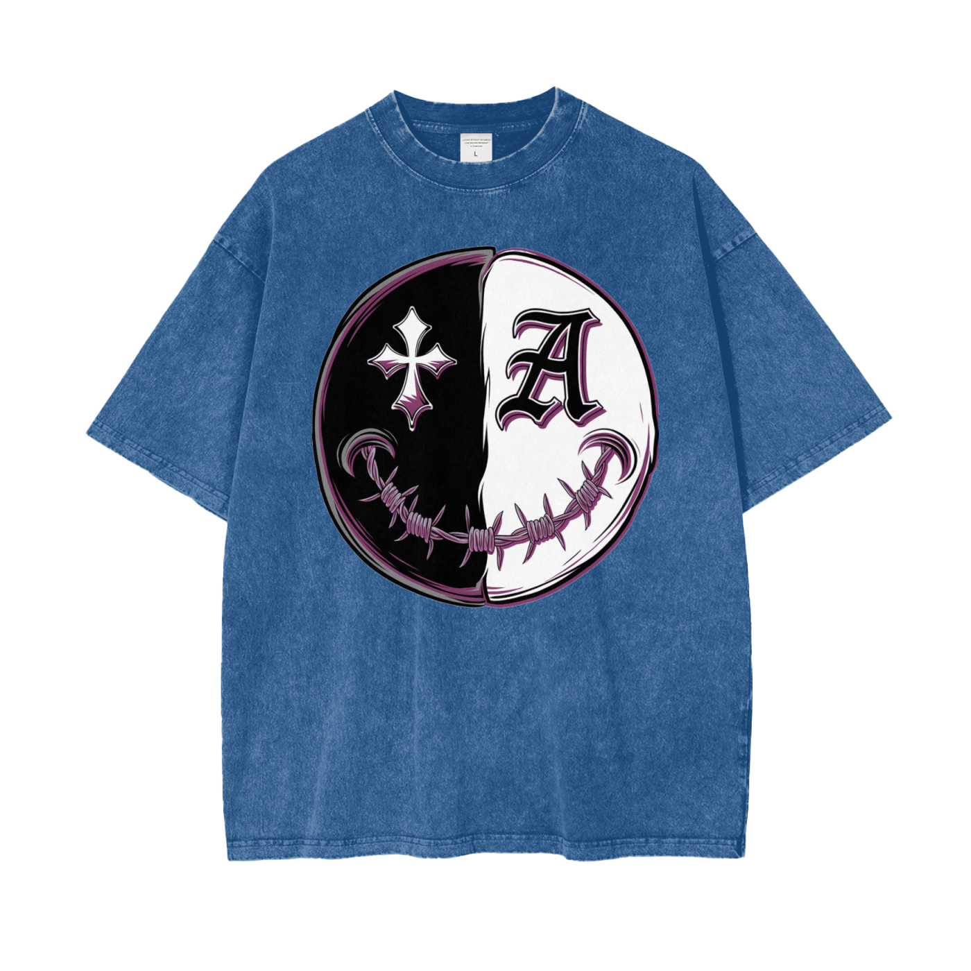 Aonaran Asylum Oversize Snow Washed T-Shirt