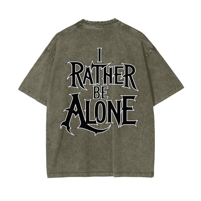 Aonaran Graphic Acid Wash Oversize T-Shirt