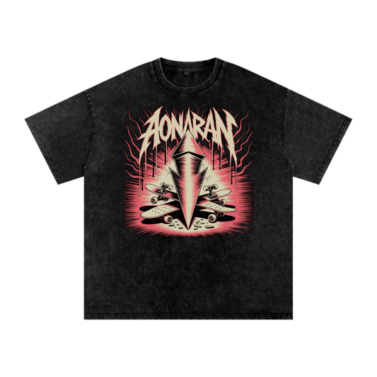 Aonaran Acid Wash Oversize T-Shirt