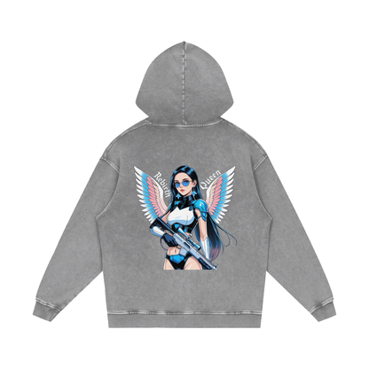 Livy J Acid Wash Oversize Hoodie