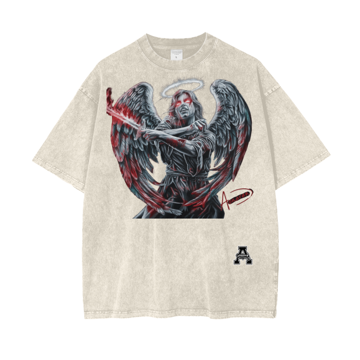 Aonaran Graphic Acid Wash Oversize T-Shirt