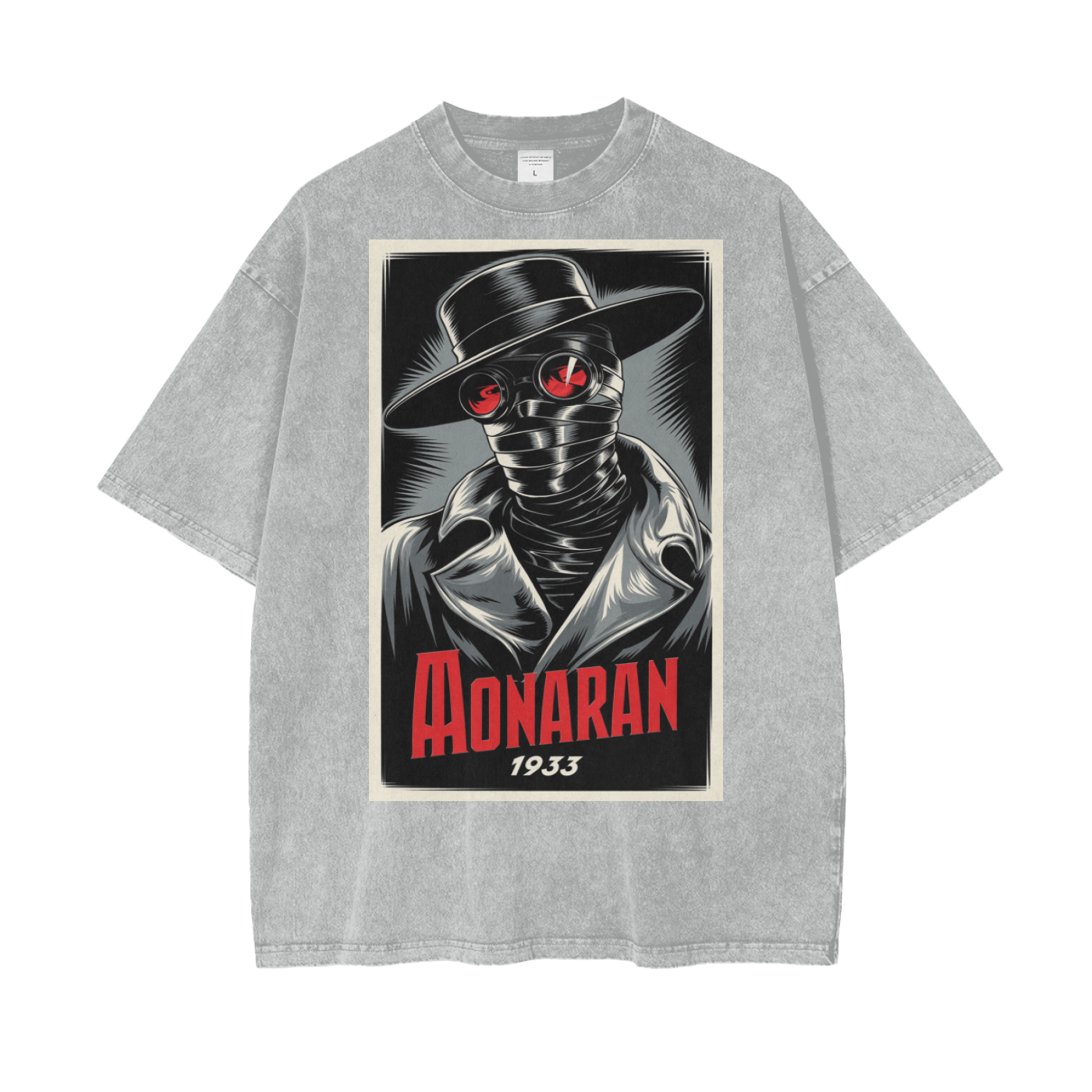Aonaran Graphic Acid Wash Oversize T-Shirt