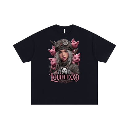 Louieeexxo Unisex Oversized Cotton T-Shirt