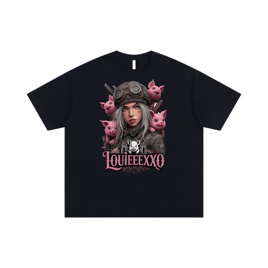 Louieeexxo Unisex Oversized Cotton T-Shirt