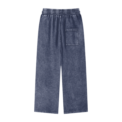 HeyItzMiks Acid Wash Straight Leg Pants