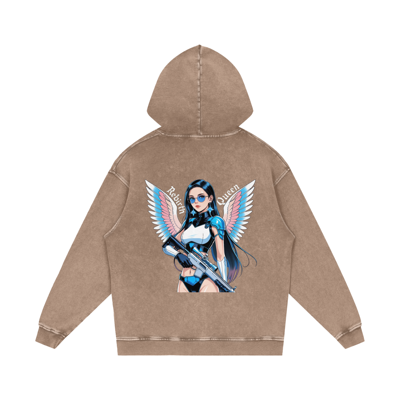 Livy J Acid Wash Oversize Hoodie