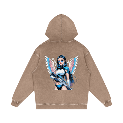 Livy J Acid Wash Oversize Hoodie