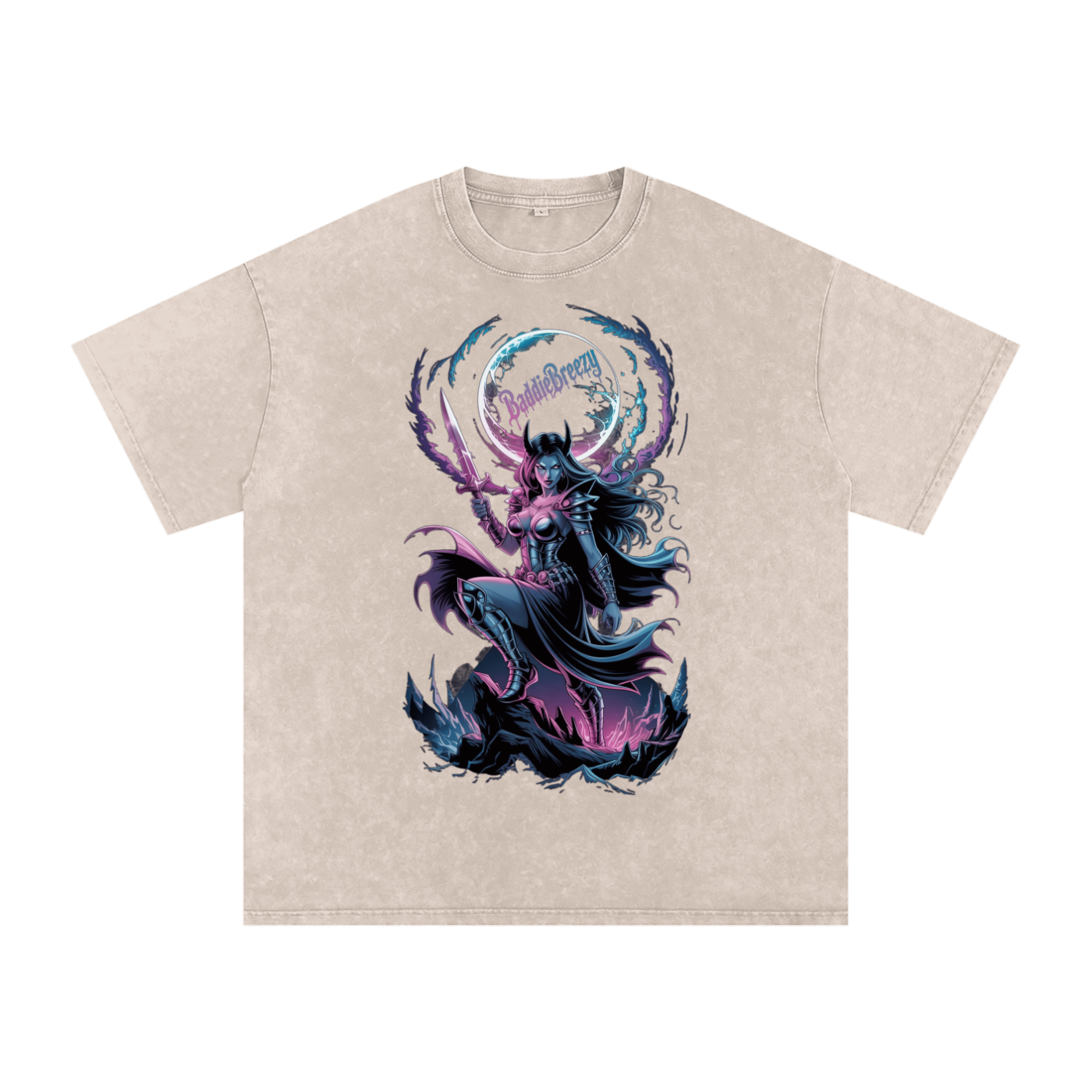 BaddieBreezy Acid Wash Oversize T-Shirt