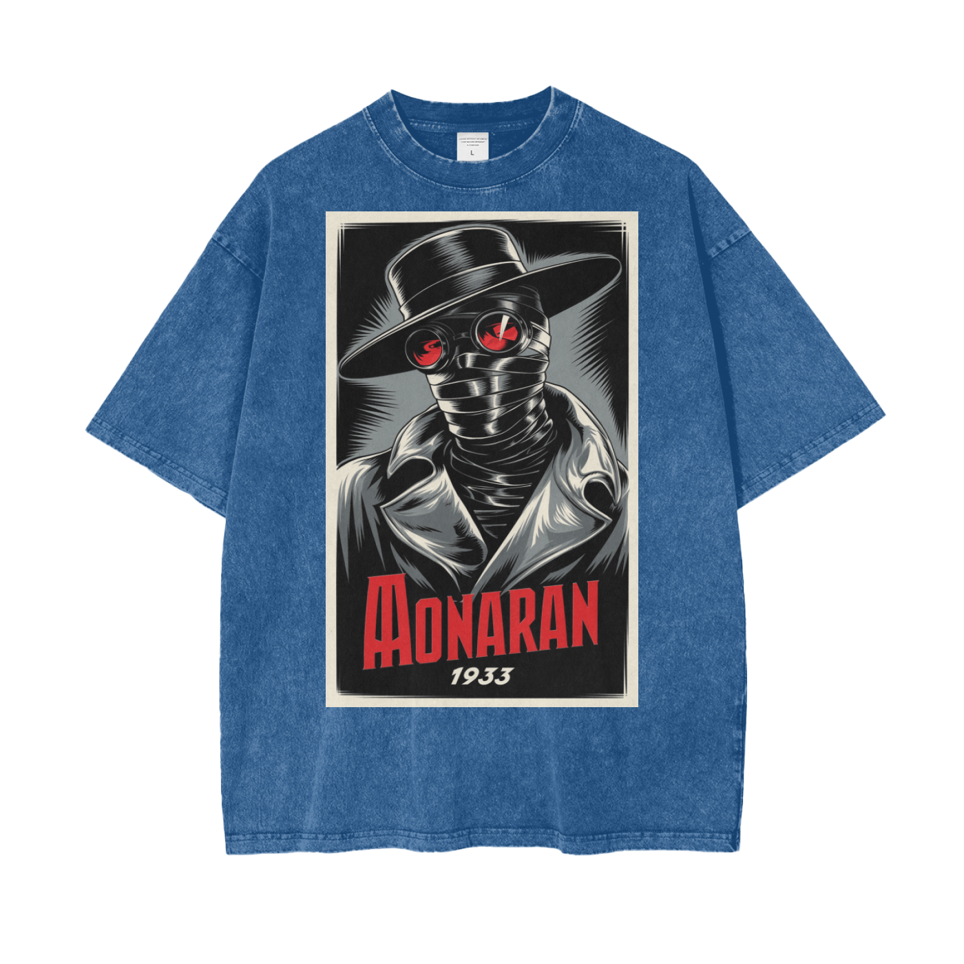 Aonaran Graphic Acid Wash Oversize T-Shirt
