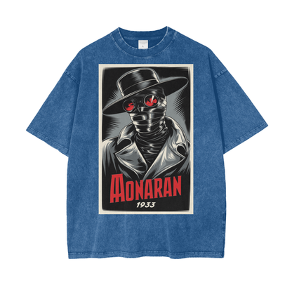 Aonaran Graphic Acid Wash Oversize T-Shirt