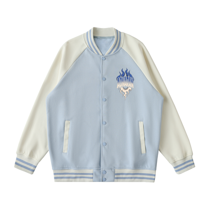 Aonaran Varsity Two Tone Raglan Sleeve Varsity Jacket