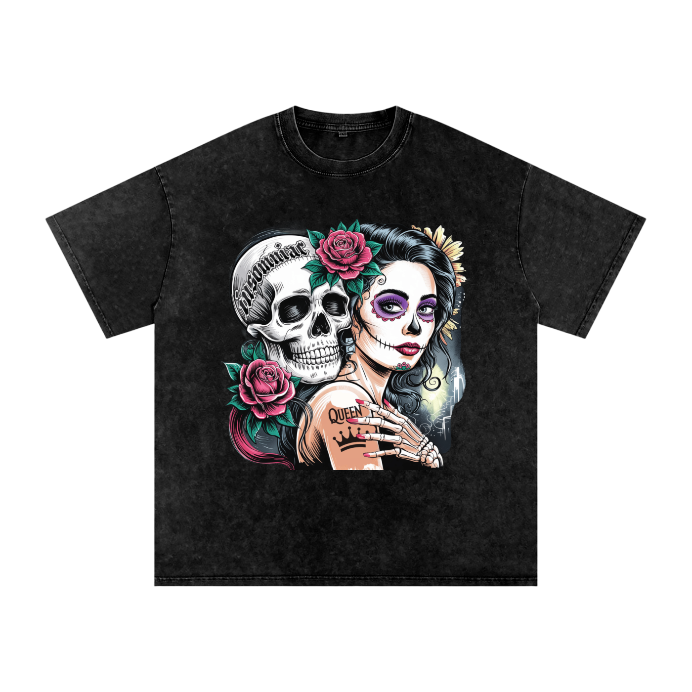 QueenSteph Acid Wash Oversize T-Shirt