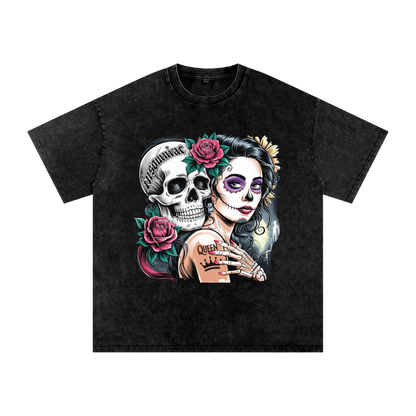 QueenSteph Acid Wash Oversize T-Shirt