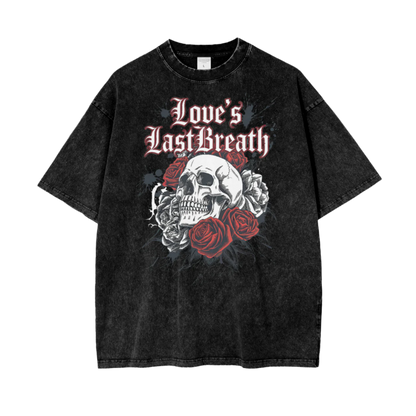 Aonaran Love Oversize Snow Washed T-Shirt (LIMITED)