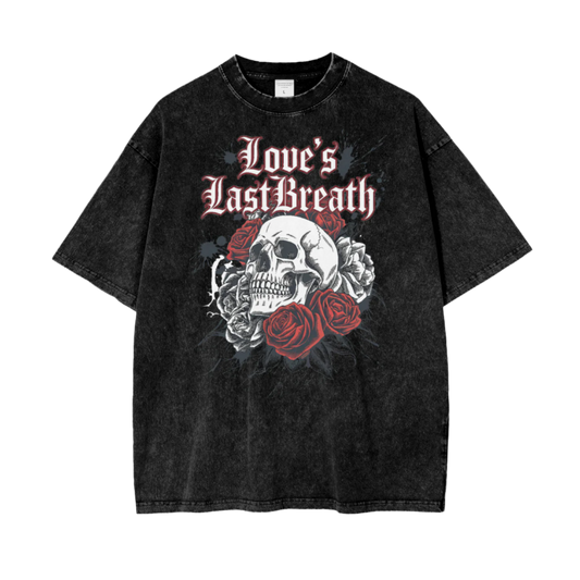 Aonaran Love Oversize Snow Washed T-Shirt (LIMITED)