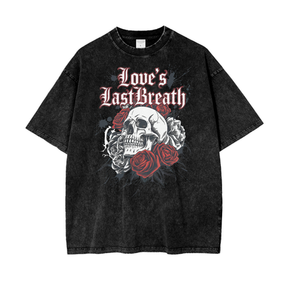 Aonaran Love Oversize Snow Washed T-Shirt (LIMITED)