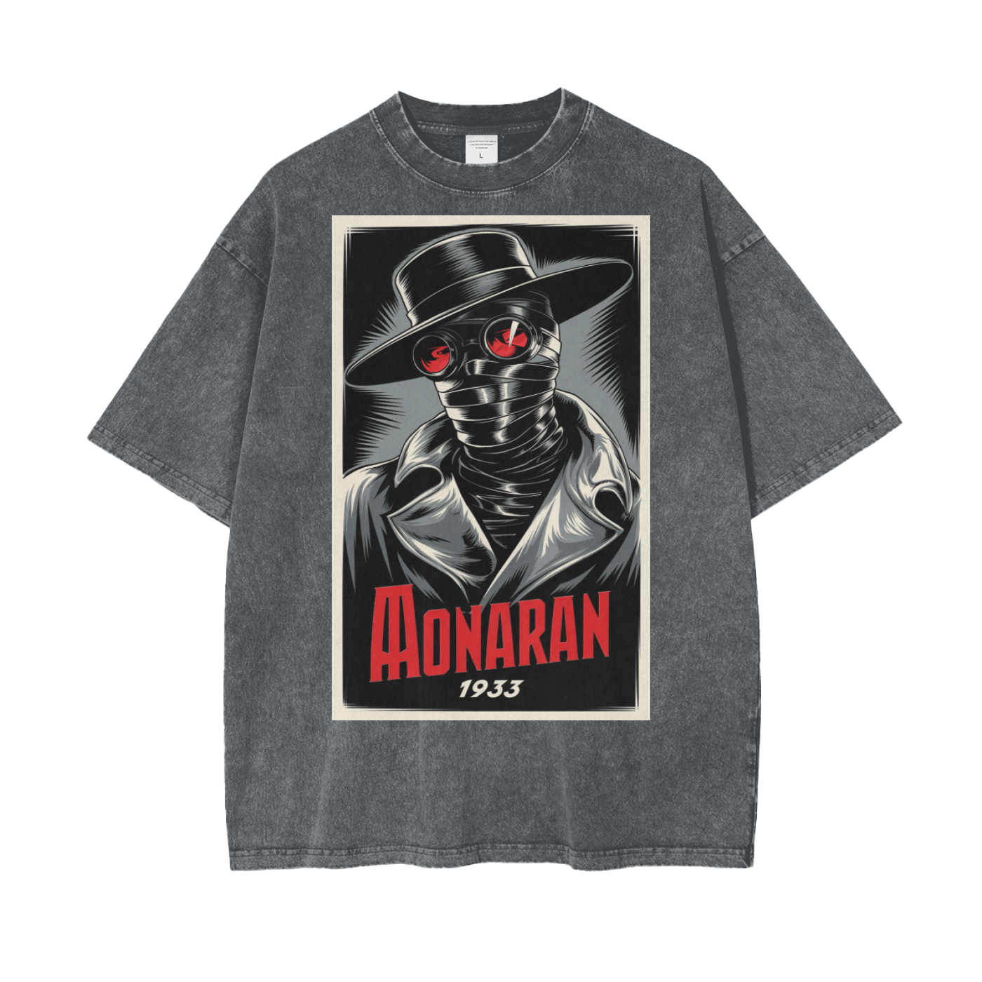 Aonaran Graphic Acid Wash Oversize T-Shirt