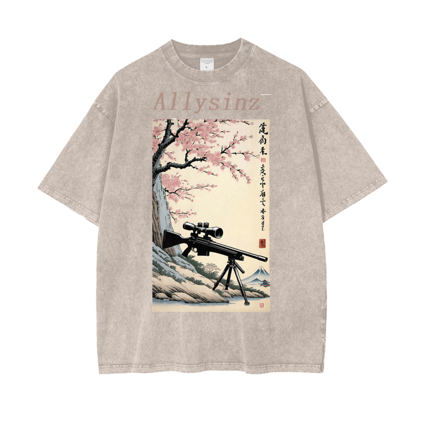 Allysinz Oversize Snow Washed T-Shirt