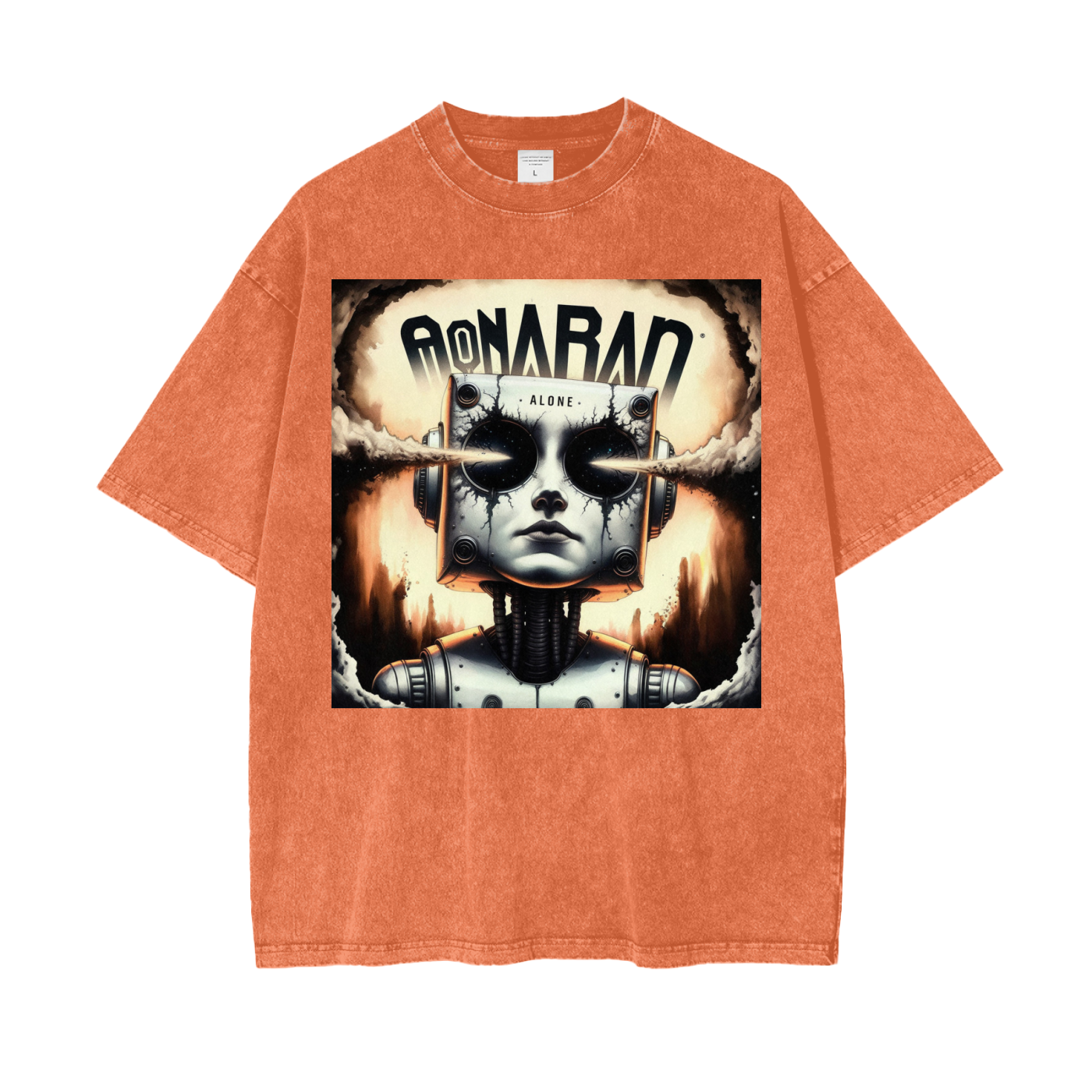 Aonaran Graphic Acid Wash Oversize T-Shirt
