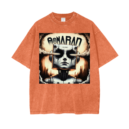 Aonaran Graphic Acid Wash Oversize T-Shirt