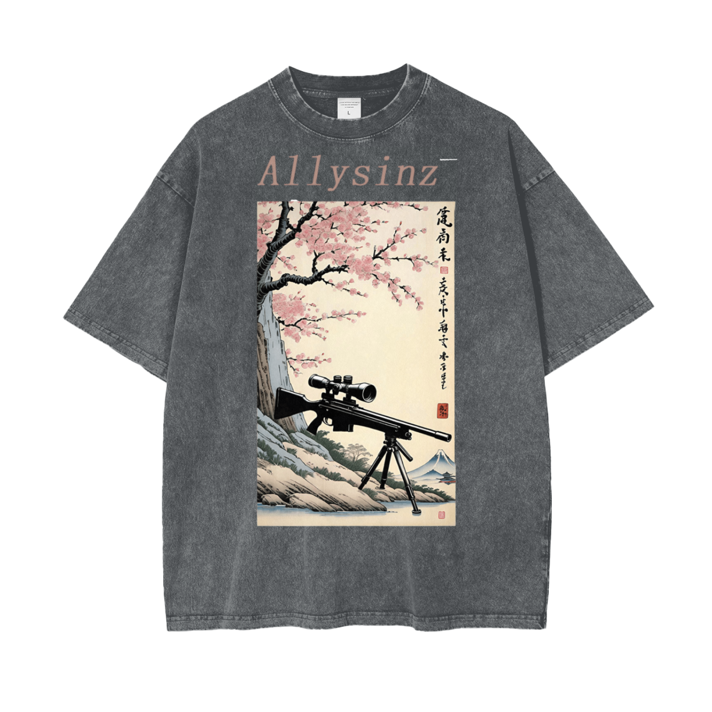 Allysinz Oversize Snow Washed T-Shirt