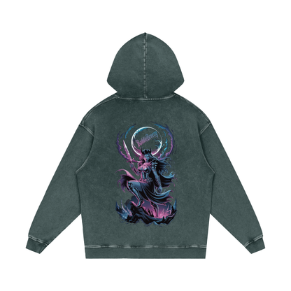 BaddieBreezy Acid Wash Oversize Hoodie