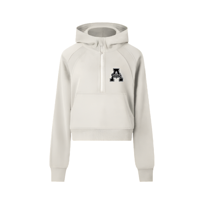 Aonaran Womens Cropped Half-Zip Hoodie