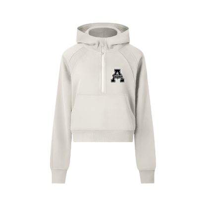 Aonaran Womens Cropped Half-Zip Hoodie