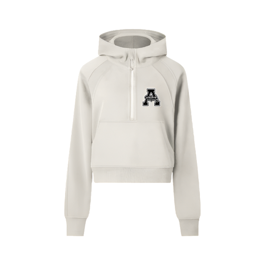 Aonaran Womens Cropped Half-Zip Hoodie