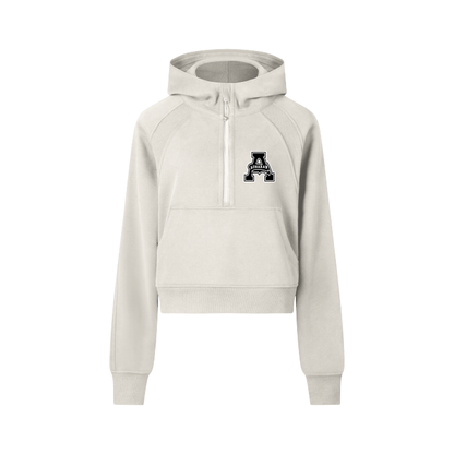 Aonaran Womens Cropped Half-Zip Hoodie