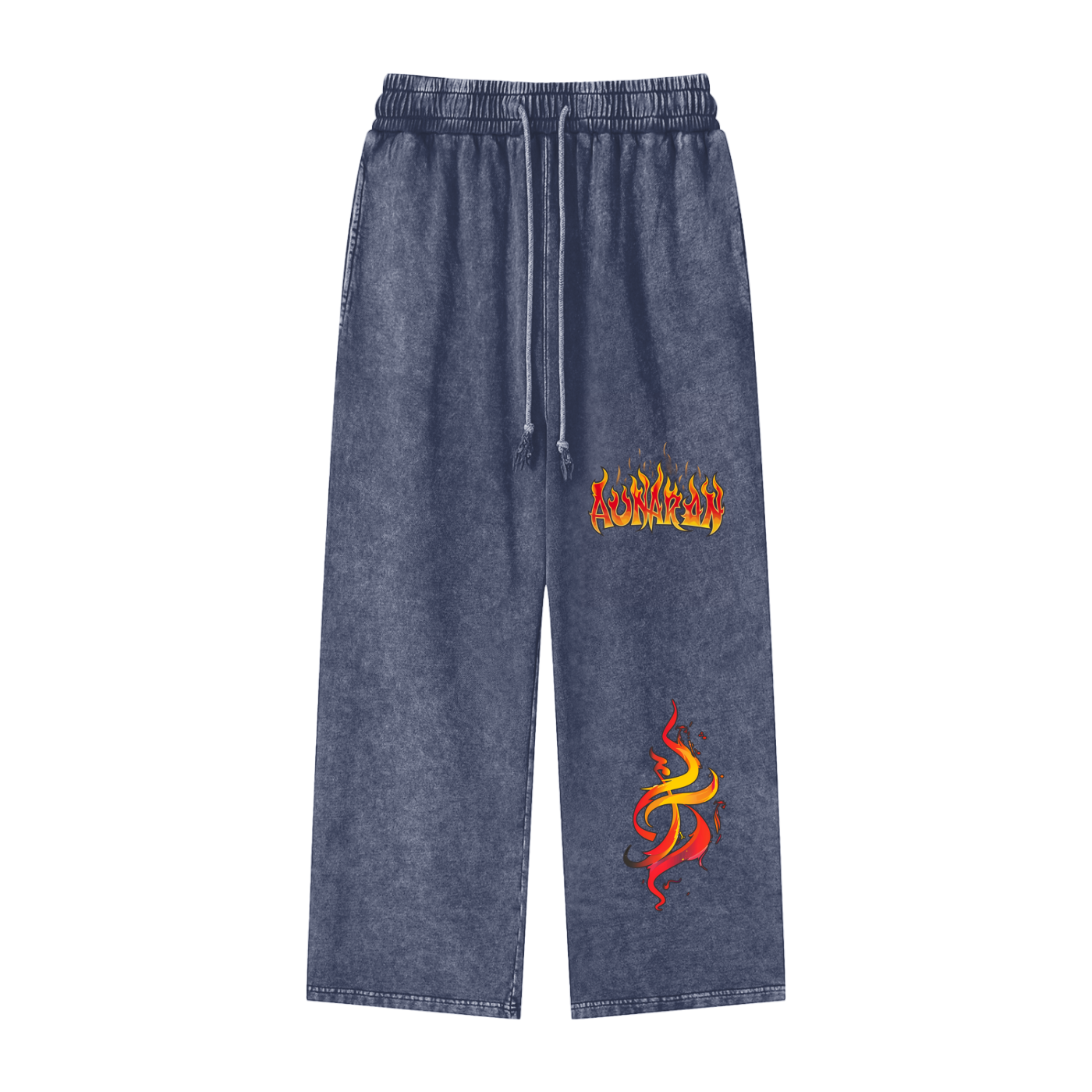 Aonaran Elementals Acid Wash Straight Leg Pants