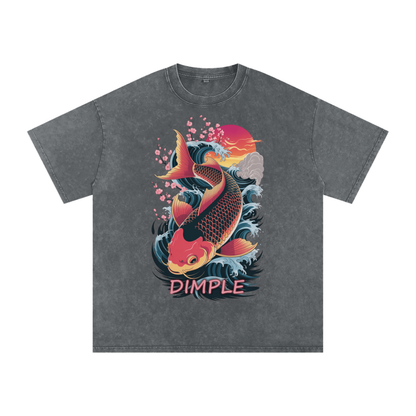 Dimple Acid Wash Oversize T-Shirt