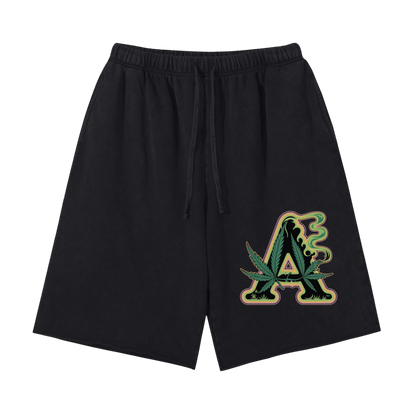 Aonaran 420 Scattered Edge Vintage Washed Shorts