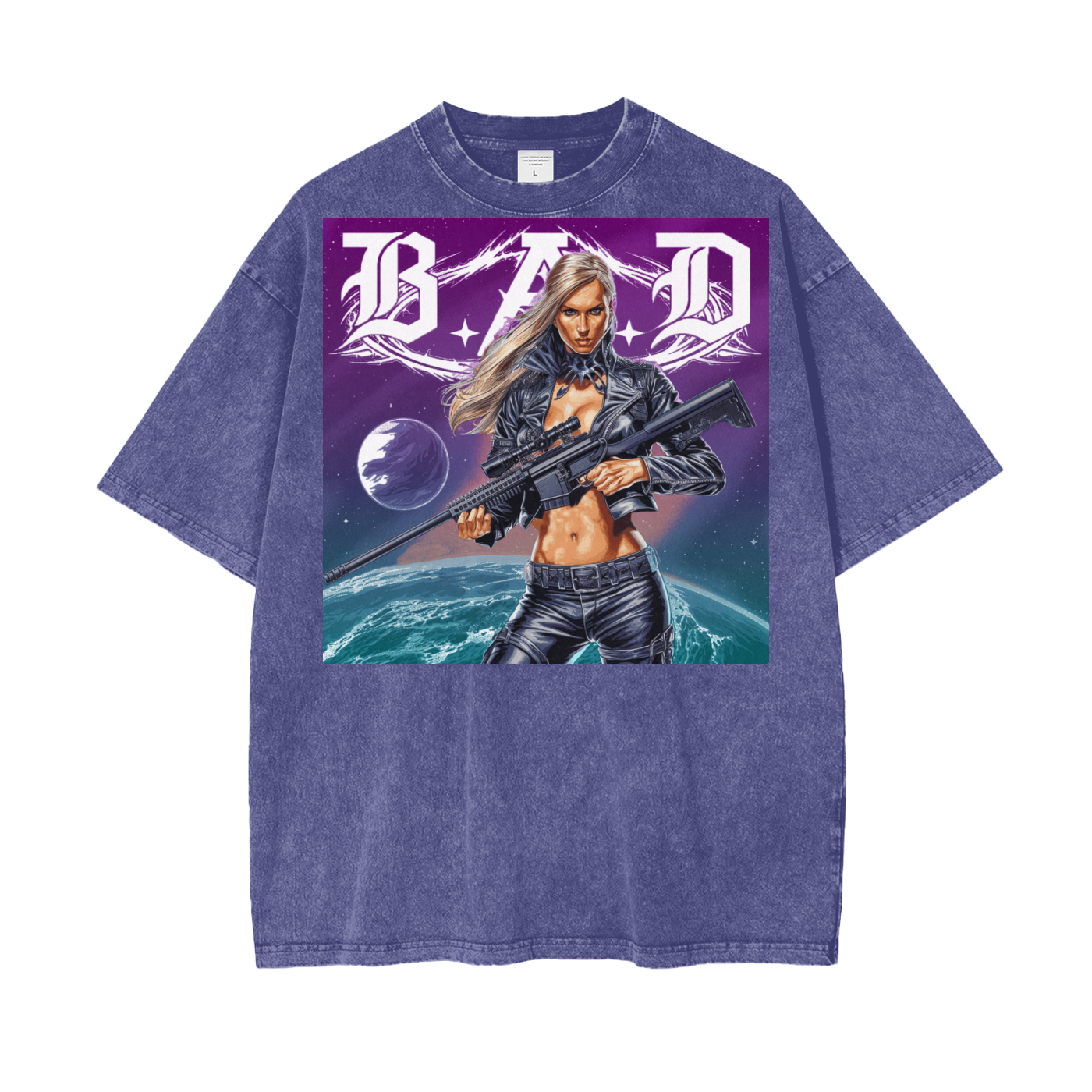 B.A.D. Oversize Snow Washed T-Shirt