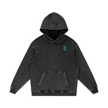 Disconnected Acid Wash Oversize Hoodie