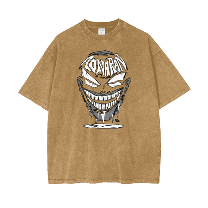 Aonaran Graphic Acid Wash Oversize T-Shirt