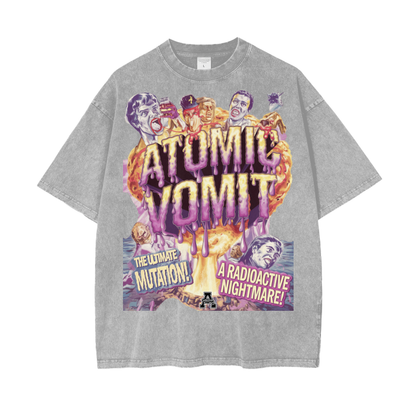 Aonaran Graphic Acid Wash Oversize T-Shirt