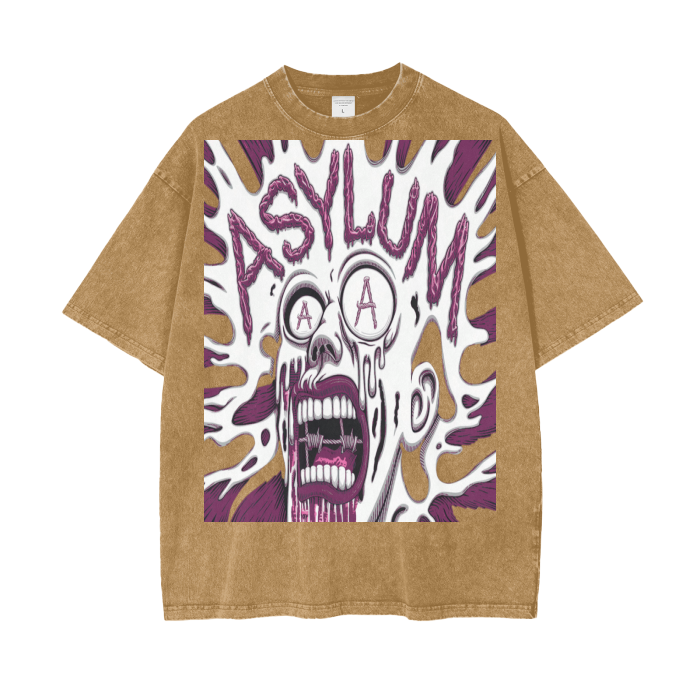 Aonaran Asylum Oversize Snow Washed T-Shirt